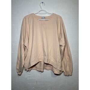 Primark light pink boxy oversized crew neck pullover‎ sweater womens 2XL cozy